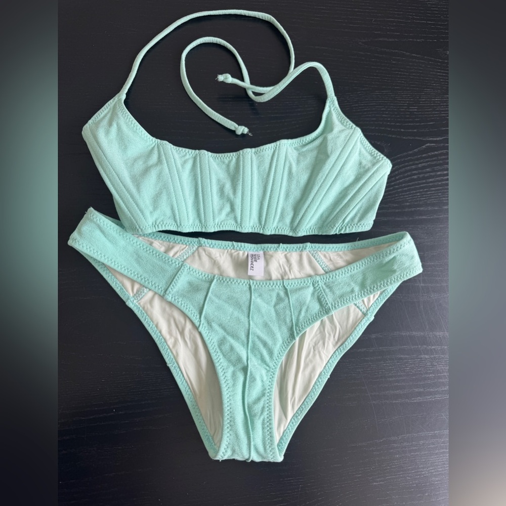 Lisa Marie Fernandez Amber Bikini in Seafoam